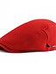 olcso Férfi kalapok-Uniszex Svájcisapka Poliészter Alap - Egyszínű Ősz Fehér Fekete Rubin