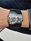 billige Kvartsklokker-Men Quartz Watch Creative Large Dial Sports Casual Compass Waterproof Decoration Leather Strap Watch