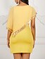 Χαμηλού Κόστους Μίνι Φορέματα-Γυναικεία Φόρεμα ριχτό Μίνι φόρεμα Μαύρο Βυσσινί Κίτρινο Κρασί Φούξια Ασημί Βαθυγάλαζο Κοντομάνικο Μονόχρωμο Πούλιες Ανοιξη καλοκαίρι Στρογγυλή Λαιμόκοψη Για τη μητέρα 2021 Τ M L XL XXL 3XL 4XL 5XL