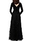 cheap Evening Dresses-Wedding Guest Dress Long Sleeve Tulle with Split Appliques 2021