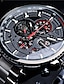 abordables Montres Mécaniques Homme-FORSINING Homme Montre Mécanique Montre Chic Habillée Grand Cadran Imperméable Double Fuseaux Horaires Date du jour Acier Inoxydable Suivre