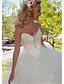 cheap Wedding Dresses-Engagement Formal Wedding Dresses Floor Length Ball Gown Strapless Sweetheart Tulle With 2023 Bridal Gowns