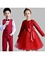 זול סטים-בנים תלת מימד אחיד סט של בגדים שרוול ארוך בסיסי פוליאסטר ילדים רגיל