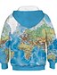 baratos Camisolas com capuz e camisolas de algodão-Infantil Para Meninos Moleton &amp; Blusa de Frio Manga Longa 3D Azul Crianças Blusas Básico