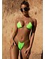 cheap Bikinis-Women&#039;s Bandeau Basic Bikini Swimsuit Lace up Rainbow Swimwear Bathing Suits White Black Blue Purple