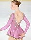 cheap Ice Skating Dresses , Pants &amp; Jackets-Figure Skating Dress Women&#039;s Girls&#039; Ice Skating Dress Outfits Yan pink White Dark Red Flower Spandex Elastane High Elasticity Competition Skating Wear Handmade Jeweled Rhinestone Long Sleeve Ice