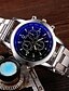 cheap Dress Classic Watches-Men&#039;s Dress Watch Aviation Watch Analog Quartz Fashion Fake Three Eyes Six Needles Casual Watch / One Year / Stainless Steel / Stainless Steel