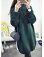 cheap Sweaters &amp; Cardigans-Women&#039;s Solid Colored Pullover Long Sleeve Sweater Cardigans Turtleneck Wine Khaki Green