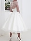 cheap Wedding Dresses-Reception Open Back Simple Wedding Dresses Wedding Dresses A-Line V Neck 3/4 Length Sleeve Knee Length Chiffon Bridal Gowns With Ruched 2024