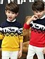 cheap Sweaters &amp; Cardigans-Kids Boys&#039; Basic Print Christmas Long Sleeve Sweater &amp; Cardigan Red