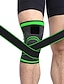 cheap Sports Support &amp; Protective Gear-Knee Brace Knee Sleeve 3D Weaving for Fitness Gym Workout Basketball Antiskid Moisture Wicking Joint support Adjustable Men&#039;s Women&#039;s Silica Gel Nylon Lycra Spandex 1 pc Athletic Practice Blue Green