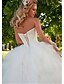 baratos Vestidos de Casamento-Noivado Formal Vestidos de noiva Longo De Baile Sem Alças Decote Princesa Tule Com 2023 Vestidos de noiva