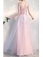 cheap Bridesmaid Dresses-A-Line Jewel Neck Floor Length Chiffon Bridesmaid Dress with Lace / Appliques