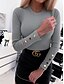 cheap Plus Size Tops-Women&#039;s Solid Colored Pullover Long Sleeve Sweater Cardigans Round White Blue Khaki