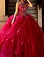 cheap Prom Dresses-A-Line Elegant Prom Formal Evening Dress Jewel Neck Sleeveless Floor Length Tulle with Crystals 2021