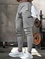 cheap Men&#039;s Pants-Men‘s Sporty / Basic Jogger / wfh Sweatpants Pants - Solid Colored Sporty / Patchwork Black Light gray Army Green US34 / UK34 / EU42 US36 / UK36 / EU44 US38 / UK38 / EU46