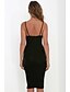 cheap Women&#039;s Dresses-Women&#039;s Bodycon Sleeveless Solid Colored Deep V Black Wine Royal Blue S M L XL