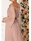 cheap Prom Dresses-A-Line Prom Dresses Elegant Dress Prom Floor Length Long Sleeve Off Shoulder Chiffon with Pleats 2022