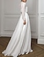 cheap Evening Dresses-A-Line Evening Gown Empire Dress Valentine&#039;s Day Wedding Guest Floor Length Long Sleeve Illusion Neck Chiffon with Pleats 2024