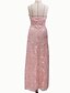 cheap Women&#039;s Dresses-Women&#039;s A Line Dress Maxi long Dress Pink Sleeveless Solid Colored Strapless S M L XL