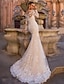 cheap Wedding Dresses-Engagement Formal Wedding Dresses Two Piece Sweetheart Long Sleeve Court Train Lace Bridal Gowns With Appliques 2023