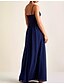 cheap Prom Dresses-A-Line Prom Dresses Minimalist Dress Holiday Floor Length Sleeveless V Neck Chiffon with Pleats 2022