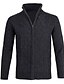 cheap Men&#039;s Sweaters &amp; Cardigans-Men&#039;s Cardigan Solid Colored Long Sleeve Sweater Cardigans Stand Collar Blue Black Army Green