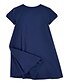 cheap Casual Dresses-Kids Girls&#039; Dress Geometric Navy Blue