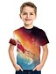 cheap Tees &amp; Shirts-Kids Boys&#039; Tee Short Sleeve Rainbow 3D Print Active Streetwear