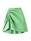 cheap Girls&#039; Skirts &amp; Shorts-Girls&#039; Skirt Solid Colored Basic Cotton Kids Ruched 3D Printed Graphic