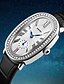 billige Quartz-klokker-Dame Armbåndsur Diamond Watch Kvarts damer Vannavvisende Kul Analog Hvit Svart Rød / Lær / Japansk