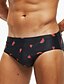cheap Men&#039;s Swimwear &amp; Beach Shorts-Men&#039;s Briefs Print Swimsuit Fruit Sporty Basic Black / Bikini / Beach Bottom