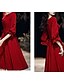 Χαμηλού Κόστους Κοκτέιλ Φορέματα-Γραμμή Α Κοκτέιλ Φορέματα Μινιμαλιστική Φόρεμα Καλωσόρισμα Μέχρι το γόνατο Μισό μανίκι Λαιμόκοψη V Σπαντέξ με Πλισέ 2022 / Κοκτέιλ Πάρτι
