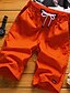 billiga Shorts-Herr Grundläggande Shorts Plusstorlekar Byxor Solid färg Bomull Medium Midja Vit Svart Kaki Orange Ljusblå M L XL 2XL 3XL