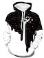 billiga Tröjor för herr-Herr Huvtröja Tröja med tröja Lätt huvtröja Svart Gul Armégrön Rubinrött Blå Huva Grafisk Färgblock Mjölkkopp med stjärnhimmel Dagligen 3D-tryck Ledigt Kläder Pull Tröjor