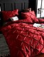 cheap Home &amp; Garden-Embroidery Home Bedding Duvet Cover Sets Silky Satin For Kids Teens Adults Bedroom Plain/Solid 1 Duvet Cover + 1/2 Pillowcase Shams