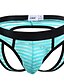 cheap Men&#039;s Exotic Underwear-Men&#039;s Normal Cut Out Mesh Briefs Underwear Stretchy Low Waist 1 PC Green M