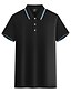 cheap Classic Polo-Men&#039;s Collar Polo Shirt Golf Shirt Tennis Shirt Color Block Collar Shirt Collar White Black Gray Yellow Blue Short Sleeve Plus Size Daily Sports Basic Slim Tops / Summer / Summer