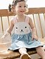 cheap Casual Dresses-Kids Little Girls&#039; Dress Cartoon Light Blue Dresses