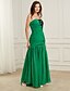 cheap Evening Dresses-Mermaid / Trumpet Evening Gown Sexy Dress Party Wear Floor Length Sleeveless Strapless Chiffon with Ruched Slit 2023