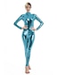 billiga Zentaidräkter-Zentai-kostymer Cosplay-kostym Kattdräkt Vuxna Latex Spandex Lycra Cosplay-kostymer Kön Sexig kostym Herr Dam Solid färg Halloween Karnival Maskerad