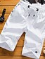 cheap Shorts-Men&#039;s Basic Shorts Plus Size Pants Solid Colored Cotton Mid Waist White Black Khaki Orange Light Blue M L XL 2XL 3XL
