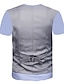 お買い得  男性の 3d t シャツ-男性用 シャツ Tシャツ グラフィック 抽象的 3D ラウンドネック 衣類 3Dプリント ワーク お出かけ 半袖 プリント ストリートファッション ビジネス