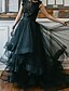 cheap Wedding Dresses-Engagement Gothic Wedding Dresses in Color Formal Wedding Dresses A-Line Jewel Neck Sleeveless Floor Length Polyester Bridal Gowns With Draping 2024