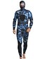 cheap Wetsuits &amp; Diving Suits-MYLEDI Men&#039;s Full Wetsuit 3mm SCR Neoprene Diving Suit Thermal Warm UPF50+ Quick Dry High Elasticity Long Sleeve 2 Piece Hooded - Swimming Diving Surfing Scuba Camo / Camouflage Autumn / Fall Spring