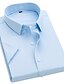 cheap Men&#039;s Dress Shirts-Men&#039;s Dress Shirt Button Up Shirt Collared Shirt Classic Collar Short Sleeve Black White Pink Plain Wedding Daily Clothing Apparel