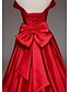 cheap Evening Dresses-Ball Gown Evening Gown Sexy Dress Quinceanera Formal Evening Court Train Sleeveless Off Shoulder Satin with Bow(s) Pleats 2024