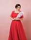 Χαμηλού Κόστους Φορέματα Χορού Αποφοίτησης-Γραμμή Α Βραδινά φορέματα Μεγάλο Μέγεθος Φόρεμα Αρραβώνας Μακρύ Μισό μανίκι Λαιμός ψευδαίσθησης Δαντέλα με Πιασίματα 2022 / Επίσημο Βραδινό