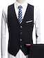 cheap Suits-Men&#039;s Wedding Performance Suits Peak Tailored Fit Single Breasted Two-buttons Straight Flapped Textured British Fashion Polyester