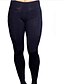 cheap Leggings-Women&#039;s Split Pants Solid Colored Mid Waist Slim Blue Black Army Green Gray Red S M L XL